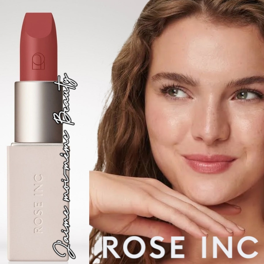 Rose Inc Muted Coral Satin Lipstick Refillable - Poetic